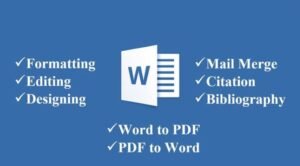 Uses of MS word